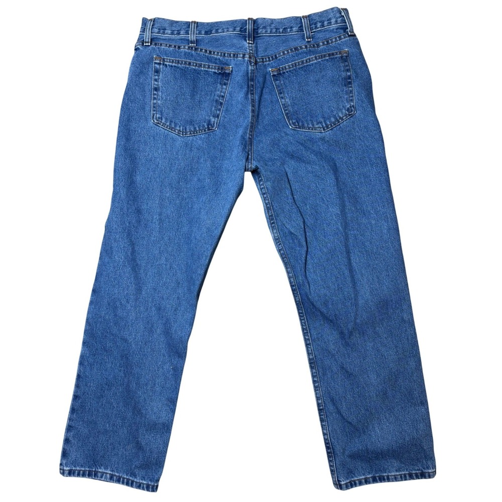 Used George Mens Regular Fit Jeans Medium Wash Blue Denim Sz 36x29 Excellent Con - Picture 2 of 4